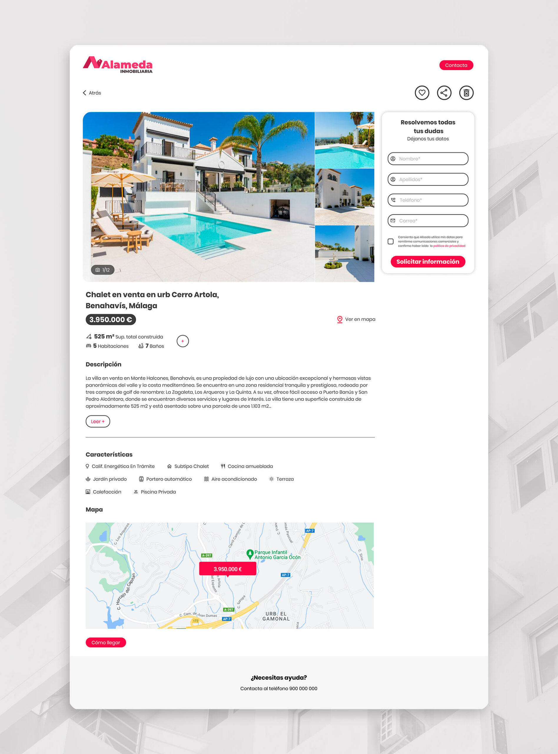 Web Alameda inmobiliaria